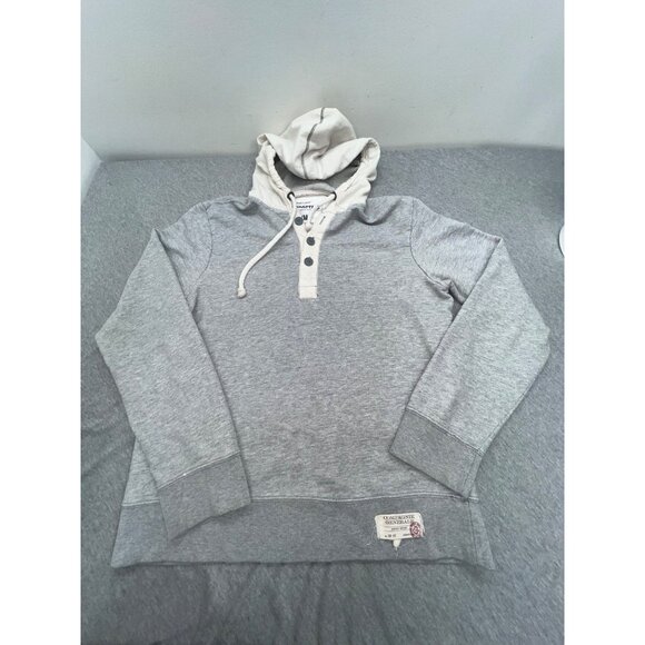 Aeropostale Other - Aeropostale Gray Mens Medium Hoodie Sweatshirt ButtonUp Neck Drawstring Y2K